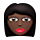 👩🏿 Emoji Frau: dunkle Hautfarbe VKontakte(VK) 1.0.