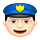 👮🏻 Emoji Agente De Policía: Tono De Piel Claro en VKontakte(VK) 1.0.