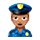 Émoji 👮🏽‍♀️ Policière : Peau Légèrement Mate sur VKontakte(VK) 1.0.