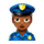Emoji 👮🏾‍♀️ Poliziotta: Carnagione Abbastanza Scura su VKontakte(VK) 1.0.