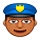 👮🏾‍♂️ Emoji Policial Homem: Pele Morena Escura na VKontakte(VK) 1.0.