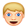 👱🏼 Emoji Persona Adulta Rubia: Tono De Piel Claro Medio en VKontakte(VK) 1.0.