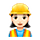 Emoji 👷🏻‍♀️ Operaia Edile: Carnagione Chiara su VKontakte(VK) 1.0.
