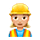 👷🏼‍♀️ Emoji Bauarbeiterin: mittelhelle Hautfarbe VKontakte(VK) 1.0.