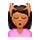 Emoji 💆🏾 Persona Che Riceve Un Massaggio: Carnagione Abbastanza Scura su VKontakte(VK) 1.0.