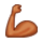 💪🏾 Emoji Bíceps Flexionado: Tono De Piel Oscuro Medio en VKontakte(VK) 1.0.
