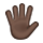Hand mit gespreizten Fingern: dunkle Hautfarbe VKontakte(VK) 1.0.