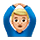 🙆🏼‍♂️ Emoji Mann mit Händen auf dem Kopf: mittelhelle Hautfarbe VKontakte(VK) 1.0.