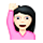 Emoji 🙋🏻‍♀️ Donna Con Mano Alzata: Carnagione Chiara su VKontakte(VK) 1.0.