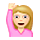 🙋🏼‍♀️ Emoji Frau mit erhobenem Arm: mittelhelle Hautfarbe VKontakte(VK) 1.0.
