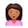 🙎🏾 Emoji Persona Haciendo Pucheros: Tono De Piel Oscuro Medio en VKontakte(VK) 1.0.