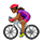 🚴🏾‍♀️ Emoji Mujer En Bicicleta: Tono De Piel Oscuro Medio en VKontakte(VK) 1.0.