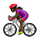 🚴🏿‍♀️ Emoji Mujer En Bicicleta: Tono De Piel Oscuro en VKontakte(VK) 1.0.