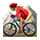 🚵🏽‍♀️ Emoji Mujer En Bicicleta De Montaña: Tono De Piel Medio en VKontakte(VK) 1.0.
