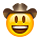 Emoji 🤠 Faccina Con Cappello Da Cowboy su VKontakte(VK) 1.0.