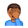 🤦🏾 Emoji sich an den Kopf fassende Person: mitteldunkle Hautfarbe VKontakte(VK) 1.0.