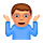 🤷🏽‍♂️ Emoji Hombre Encogido De Hombros: Tono De Piel Medio en VKontakte(VK) 1.0.