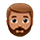 Emoji 🧔🏽 Uomo Con La Barba: Carnagione Olivastra su VKontakte(VK) 1.0.