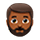 Emoji 🧔🏾 Uomo Con La Barba: Carnagione Abbastanza Scura su VKontakte(VK) 1.0.