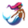 🧜🏾‍♀️ Emoji Sirena: Tono De Piel Oscuro Medio en VKontakte(VK) 1.0.