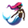 Emoji 🧜🏿‍♀️ Sirena Donna: Carnagione Scura su VKontakte(VK) 1.0.