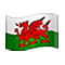 Flagge: Wales