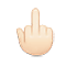 Emoji 🖕🏻 Dito Medio: Carnagione Chiara su WhatsApp 2.16.