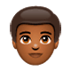 🧑🏾 Emoji Erwachsener: mitteldunkle Hautfarbe WhatsApp 2.17.