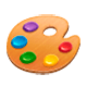 Emoji 🎨 Tavolozza Dei Colori su WhatsApp 2.17.