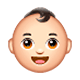 Emoji 👶🏻 Neonato: Carnagione Chiara su WhatsApp 2.17.