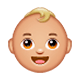 Emoji 👶🏼 Neonato: Carnagione Abbastanza Chiara su WhatsApp 2.17.