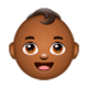 👶🏾 Emoji Bebé: Tono De Piel Oscuro Medio en WhatsApp 2.17.