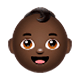 Emoji 👶🏿 Neonato: Carnagione Scura su WhatsApp 2.17.