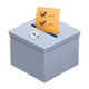 🗳️ Emoji Urne mit Wahlzettel WhatsApp 2.17.