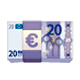 Émoji 💶 Billet En Euros sur WhatsApp 2.17.