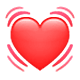Emoji 💓 Cuore Che Batte su WhatsApp 2.17.