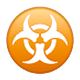 Émoji ☣️ Danger Biologique sur WhatsApp 2.17.