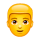 Emoji 👱‍♂️ Uomo Biondo su WhatsApp 2.17.