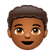 👦🏾 Emoji Niño: Tono De Piel Oscuro Medio en WhatsApp 2.17.
