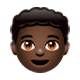 👦🏿 Emoji Niño: Tono De Piel Oscuro en WhatsApp 2.17.