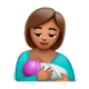 Emoji 🤱🏽 Allattare: Carnagione Olivastra su WhatsApp 2.17.