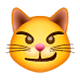 Emoji 😼 Gatto Con Sorriso Sarcastico su WhatsApp 2.17.