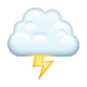 🌩️ Emoji Wolke mit Blitz WhatsApp 2.17.