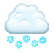 🌨️ Emoji Wolke mit Schnee WhatsApp 2.17.