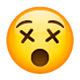 Emoji 😵 Faccina Frastornata su WhatsApp 2.17.