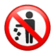🚯 Emoji Proibido Jogar Lixo No Chão na WhatsApp 2.17.