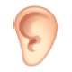 Emoji 👂🏻 Orecchio: Carnagione Chiara su WhatsApp 2.17.