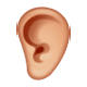 👂🏼 Emoji Ohr: mittelhelle Hautfarbe WhatsApp 2.17.