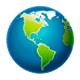 Émoji 🌎 Globe Tourné Sur Les Amériques sur WhatsApp 2.17.