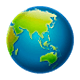 Émoji 🌏 Globe Tourné Sur L’Asie Et L’Australie sur WhatsApp 2.17.